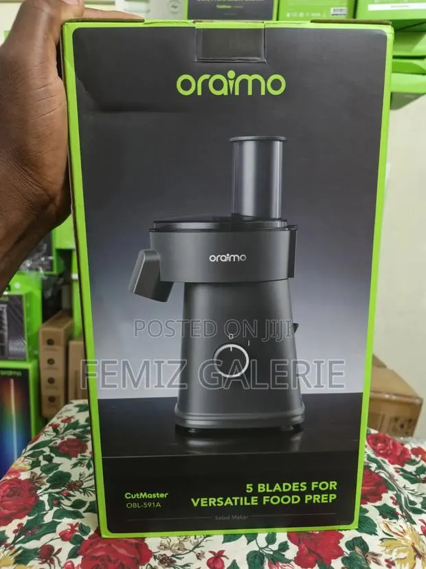 Oraimo CutMaster 200W Electric Salad Maker–5 Interchangeable Blade Set · Photo 1