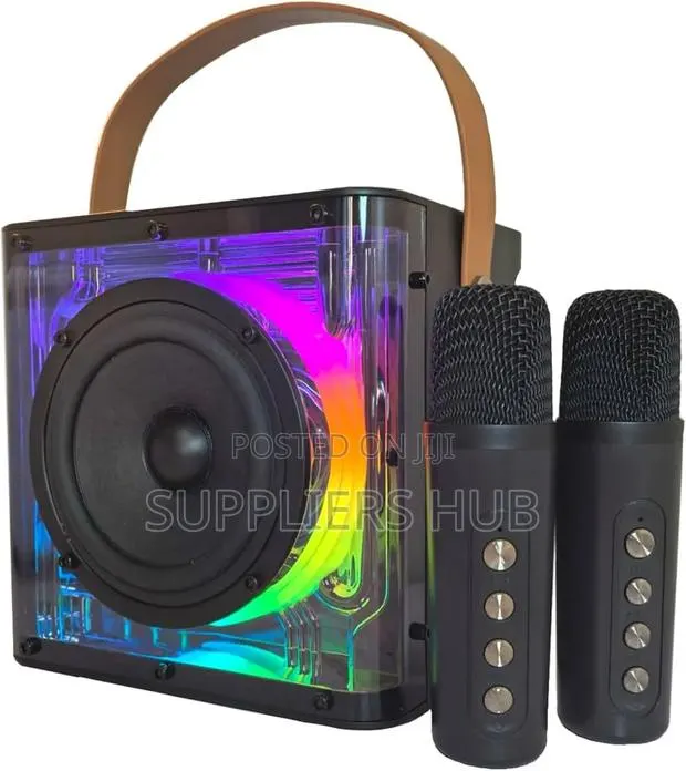 Portable Bluetooth Karaoke Speaker Machine With 2-Wireless Microphones · Photo 1