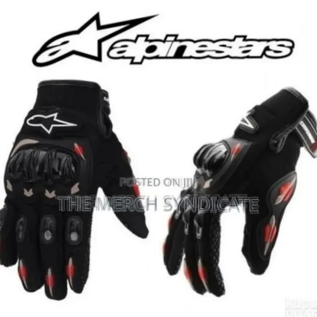 Alpinestars Motorcycle Racing Full Finger Knuckle Touch Screen Gloves · Photo 1