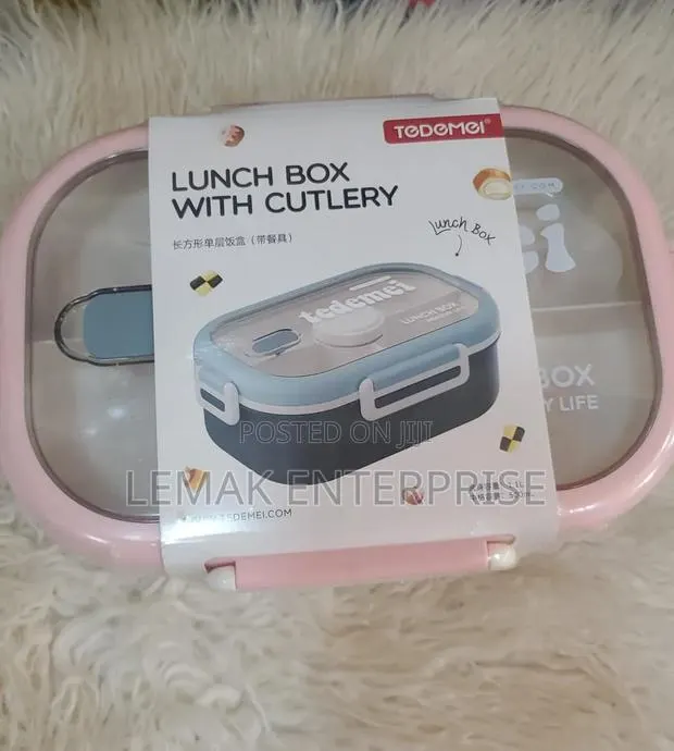 Tedemei Lunch Box With Cutlery 1.1L Main Compartment · Photo 1