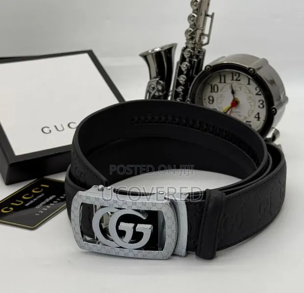 Branded Men’S Leather Dress Belt(Automatic Buckle) · Photo 1