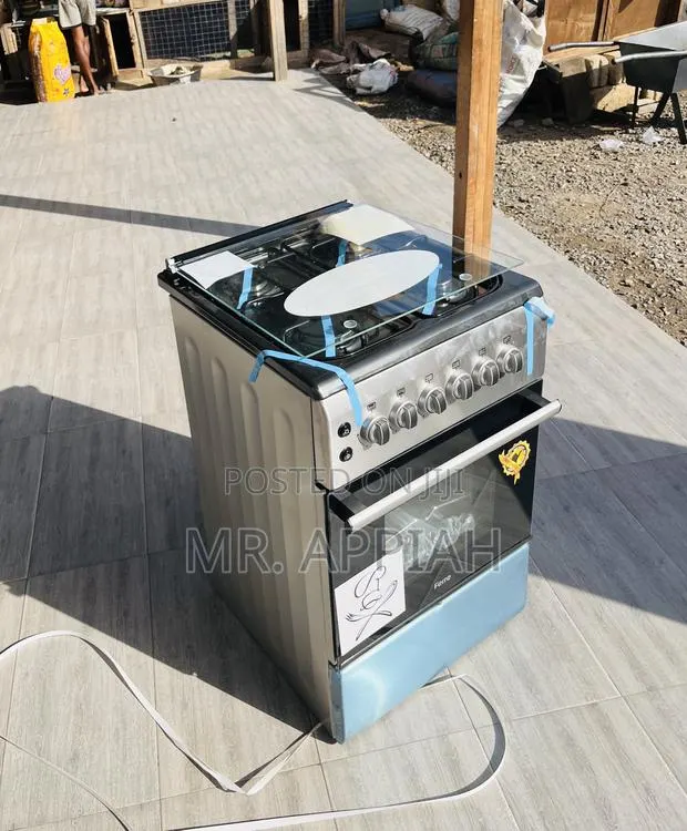 Get Unique Ferre 50x60cm 4 Gas Burner With Grill(Glass Lid)Gray. · Photo 1