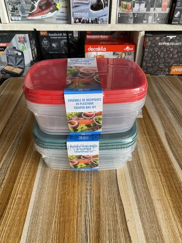 3pcs Crisper Box Set for Fruits and Leftovers · Photo 1
