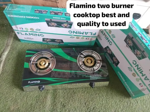 Flamino Double Gas Burner Cooker – Premium Finish Excellent Quality · Photo 1
