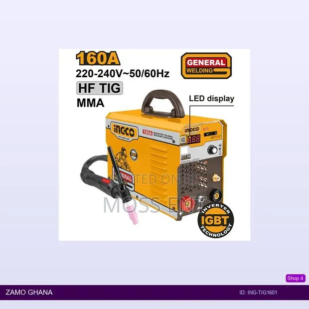 Inverter Tig/Mma Welding Machine 160a - Ing-Tig1601 · Photo 1