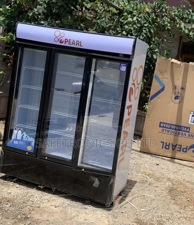 Best Quality Pearl 950 Liters 3 Doors Display Fridge Cooler PVC-150 · Photo 1