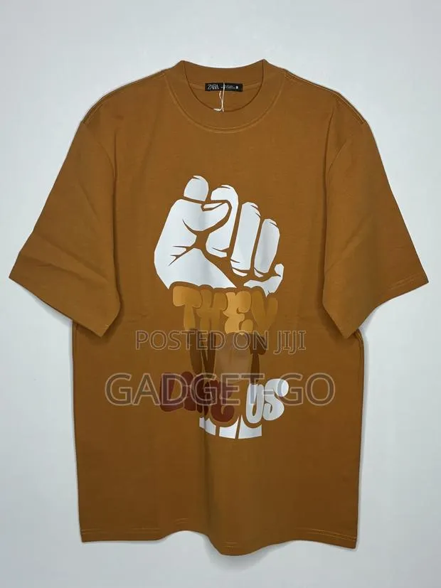 ZARA They Not Like Us Graphic T-Shirt – Brown · Photo 1