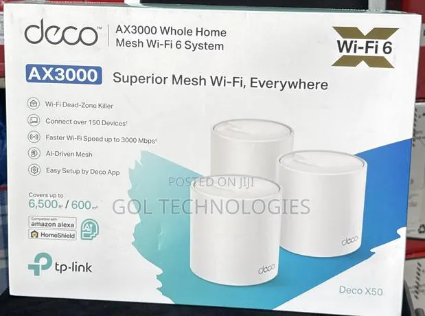 Deco Ax3000 Whole Home Mesh Wifi 6 System Deco X50 · Photo 1