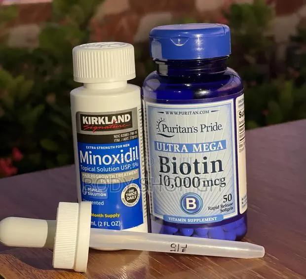 Beard and Hairline Growth Pack - Kirkland Minoxidil + Biotin · Photo 1