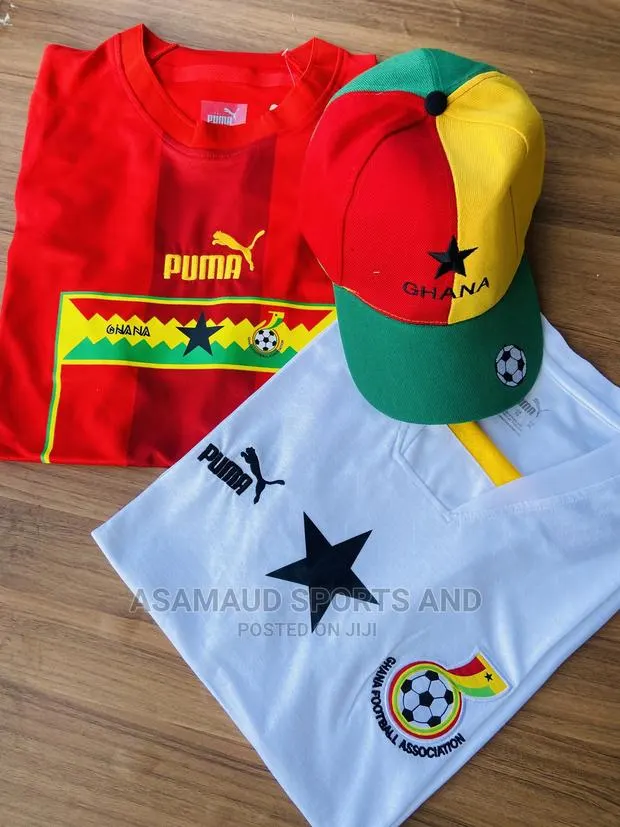 Original Ghana World Cup Jersey and Cap at Cool Price · Photo 1