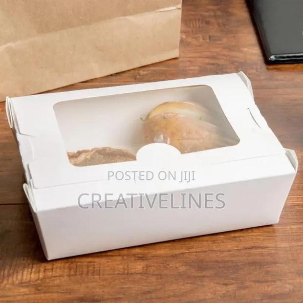 Plain White Launch Box With Window · Photo 1