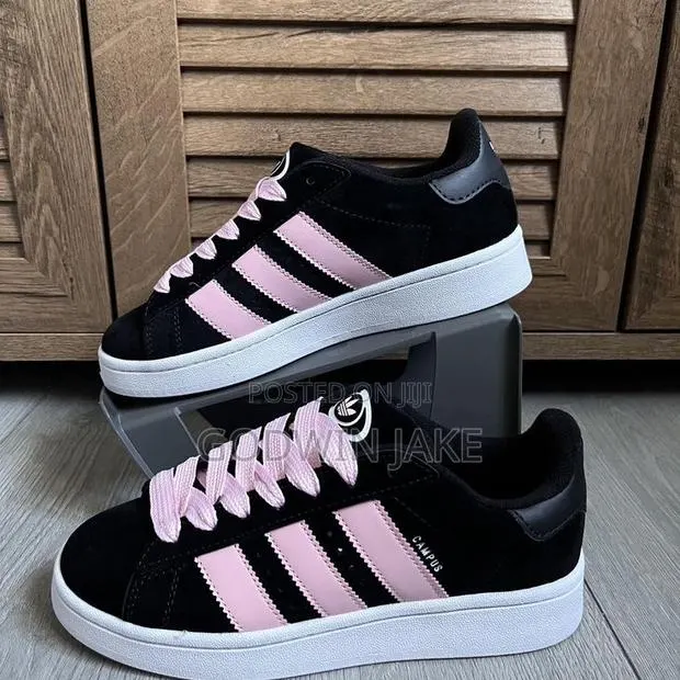 Affordable Sneakers - Adidas Campus – Black/Pink | Unisex · Photo 1