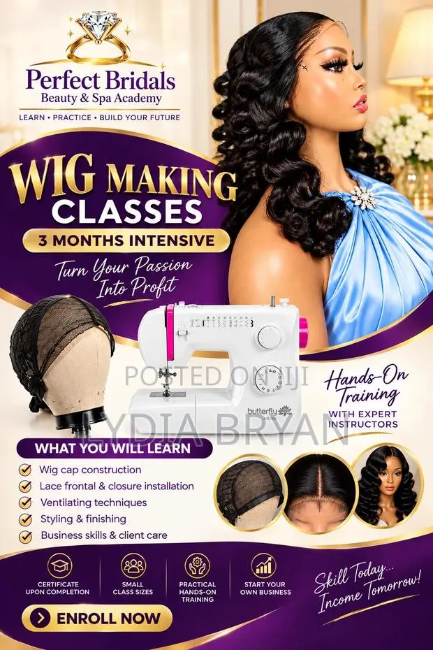 Wig Making Class + Wig Sewing Machine for Take Home