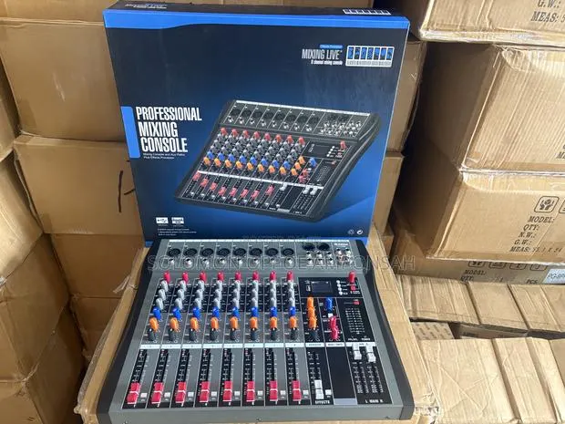 8-Channel Professional Audio Mixing Console · Photo 1