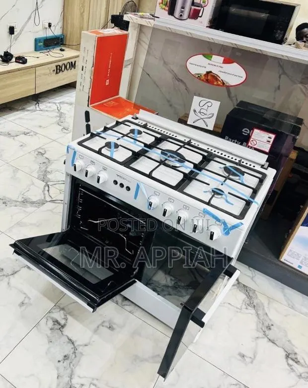 Choose Mediatech Glass Lid 5 Gas Burner With Oven and Grill · Photo 1