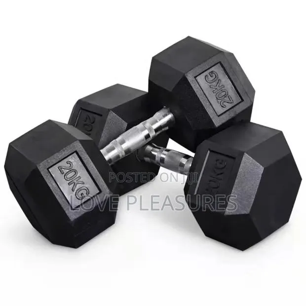 Pair of 20kg Home Gym Fitness Dumbbell