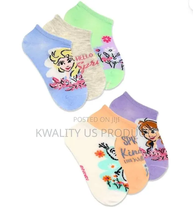 Disney Frozen Girls No-Show Socks - 6 Pairs · Photo 1