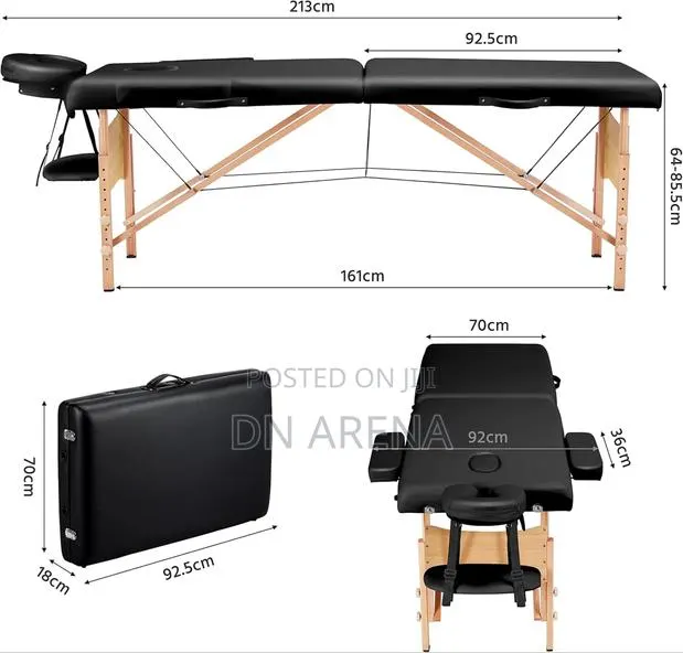 3 Section Wooden Massage / Lash Bed Foldable · Photo 4