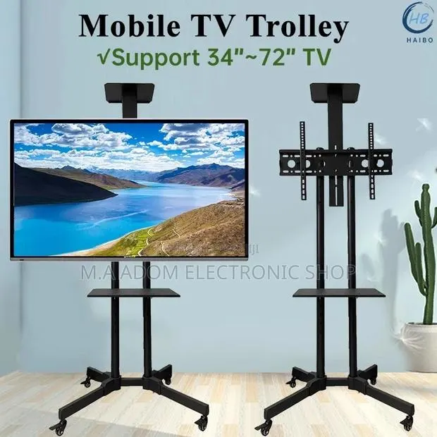 Mobile Tv Stand With Wheels 32”-72 · Photo 1