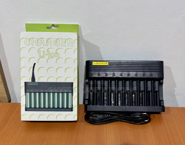 10 Way Multi Charger for 4A 3A 2A Etc Rechargeable Lithium-Ion Battery · Photo 1