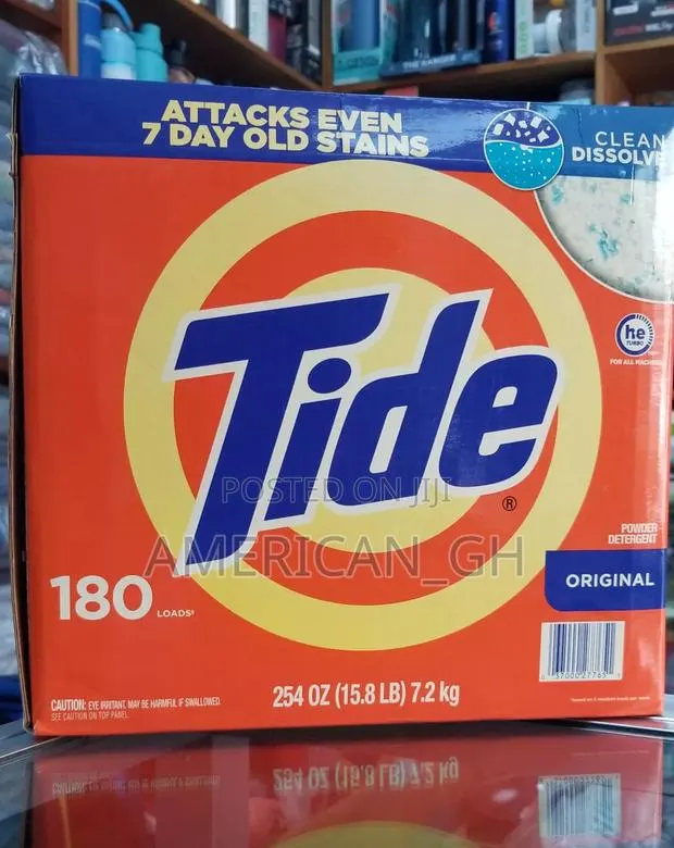 Tide Original Laundry Powder Detergent-180 Loads, 7.2kg · Photo 1