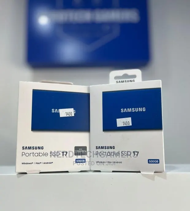 SAMSUNG T7 Portable SSD 500GB - Up to 1050mb/S - USB 3.2 Ext · Photo 1