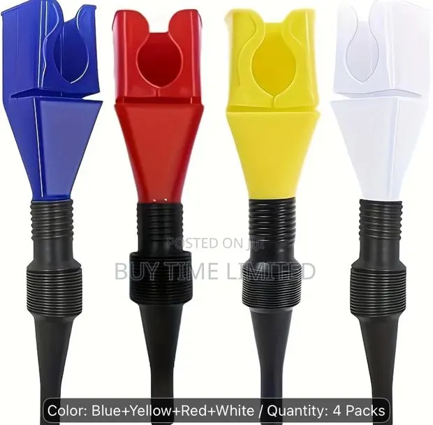 3 Pack Retractable Funnel ( Oil /Fuel Car, Motorcycles) · Photo 1