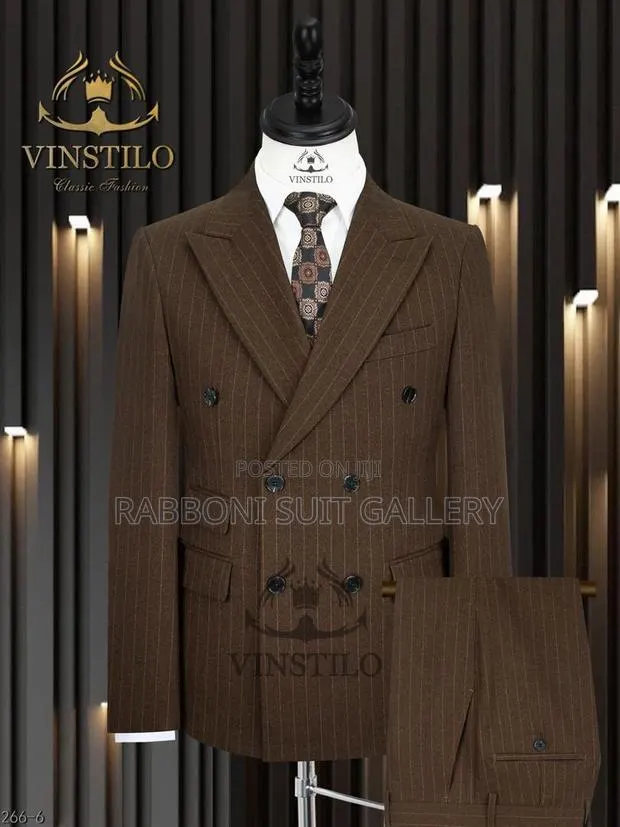Heavy Striped Double Breasted Suit · Photo 1