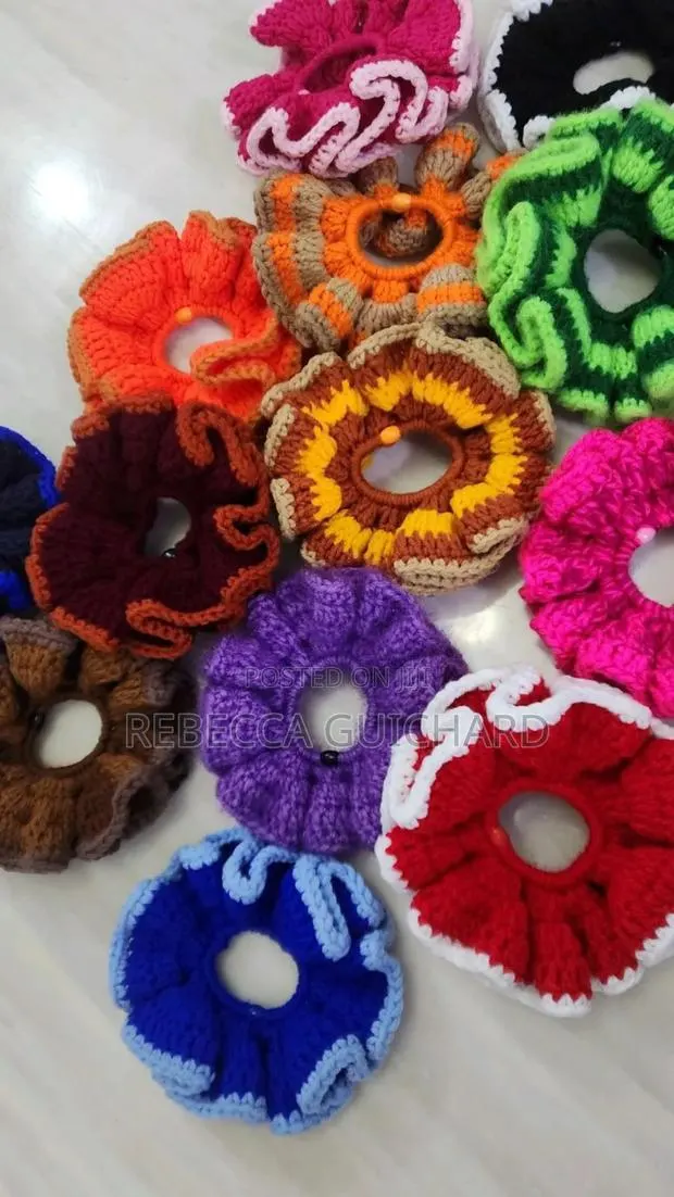 Handmade Crochet Scrunchies · Photo 1
