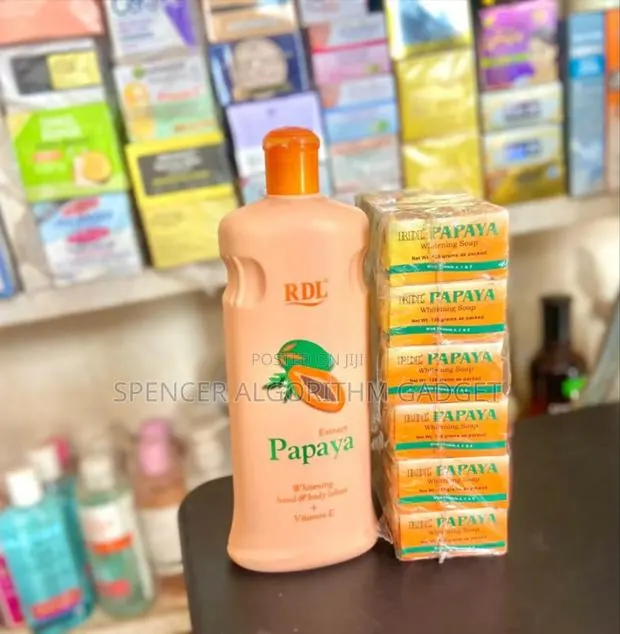 Rdl Papaya Whitening Lotion(102gh) And Soap(6pcs For 96gh) · Photo 1