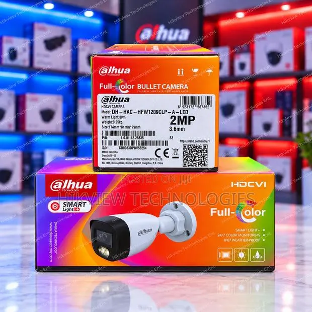Dahua Dh-Hac-Hfw1209clp-a-Led 2mp Full-Color Hdcvi Bullet Camera · Photo 1