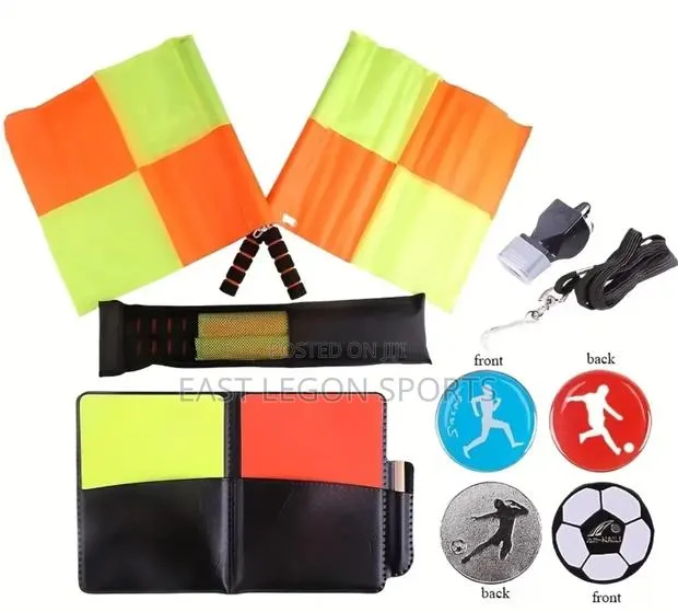 Football Referee Pack Red Yellow Card Racing Flag Finish Linesman · Photo 1