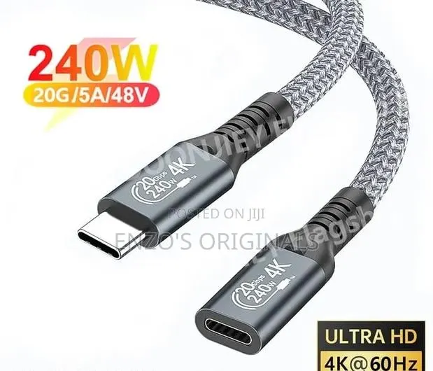 USB-C Female to Male Extender Joiner Extention Cable Extension to 3M · Photo 1