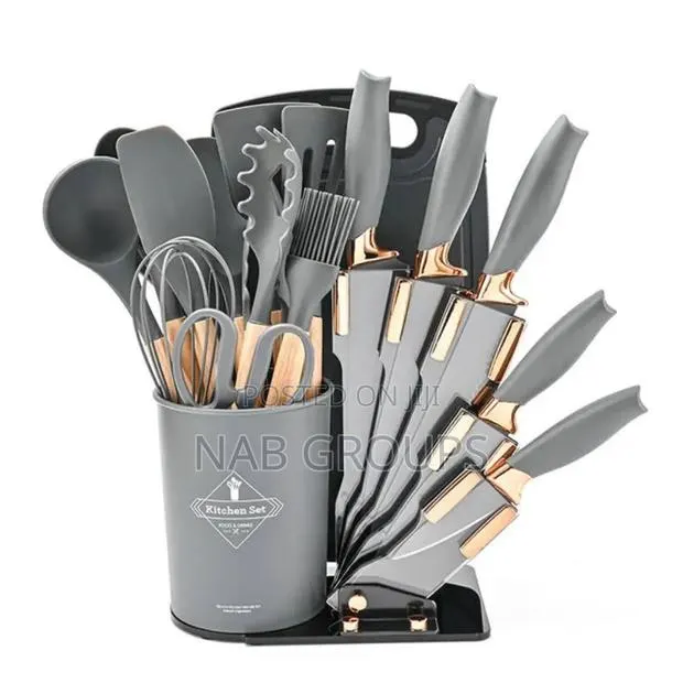 Silicone Utensils Set With Acrylic Stand · Photo 1