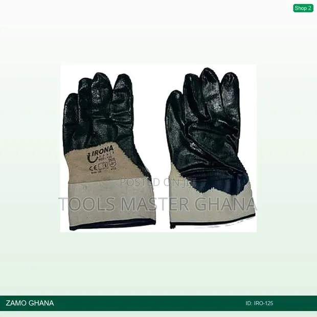 Irona Gloves Nitrile Back Cuff 10 Inch - Iro-125 · Photo 1
