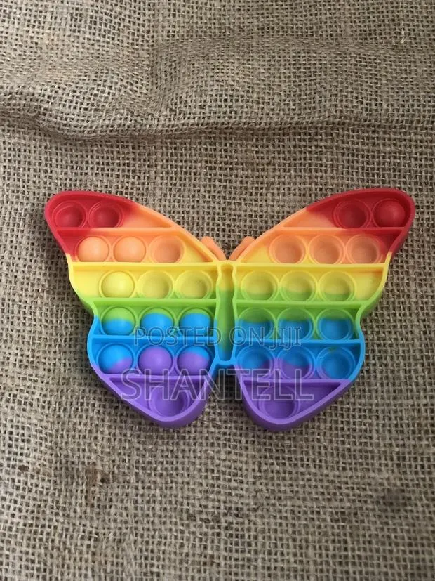 Rainbow Butterfly Pop It Fidget Toy - Stress Relief Sensory Toy · Photo 1