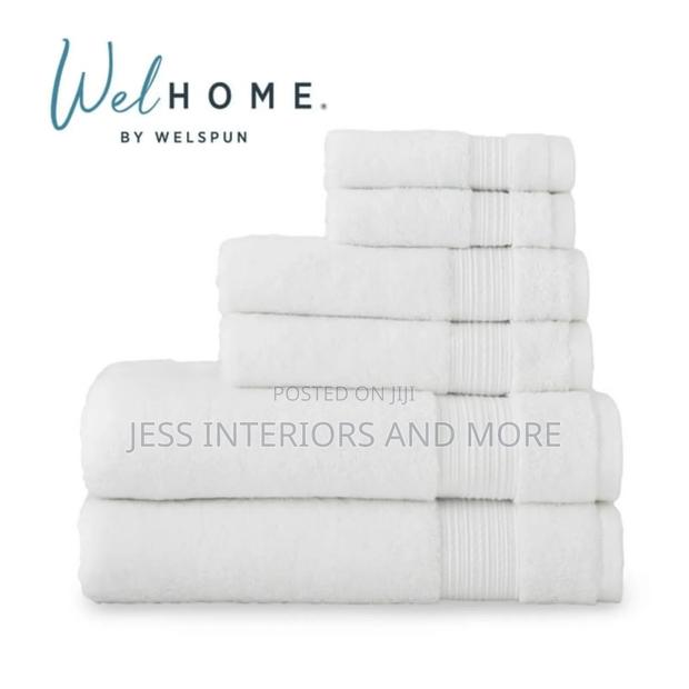 Welhome 100% Cotton 6-Piece Towel Set · Photo 1