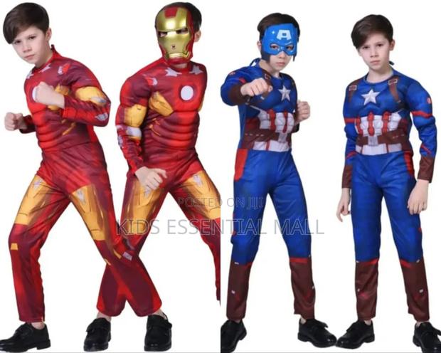 Ironman and Captain American Muscle Padded Costume · Photo 1