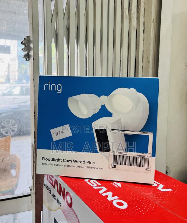 Get Ring Floodlight Cam Wired Plus 1080p Hd Video(White) · Photo 1