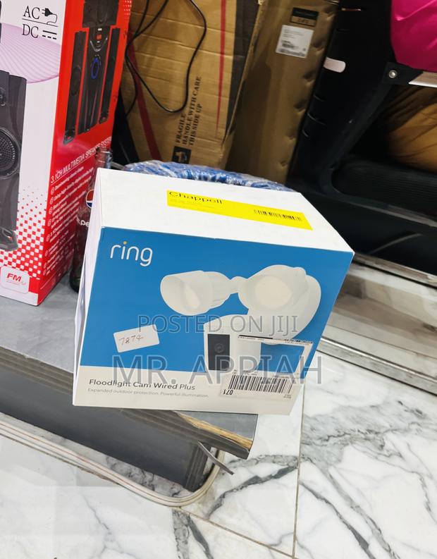 Get Premium Ringfloodlight Cam Wired Plus 1080p Video,White · Photo 1