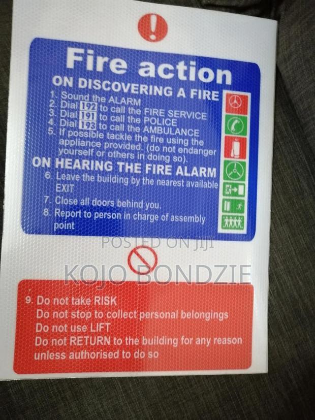 Fire Notice Sign(Reflective) · Photo 2