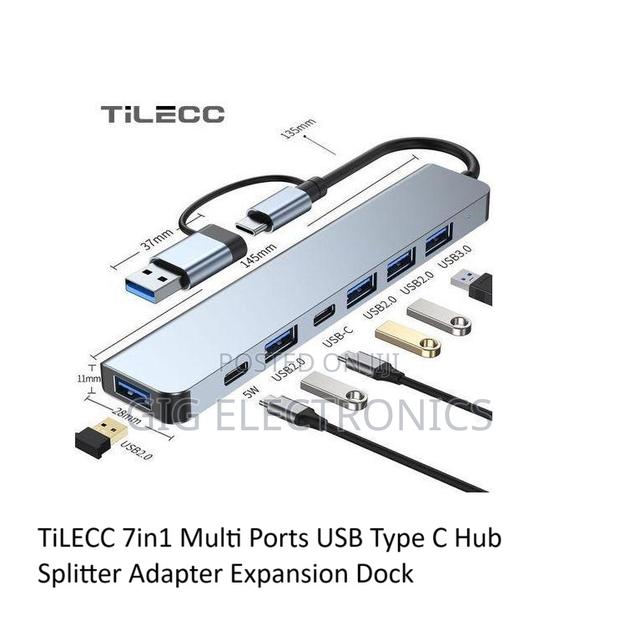 7in1 Multi Ports Usb Type C Hub Splitter Adapter Expansion · Photo 1
