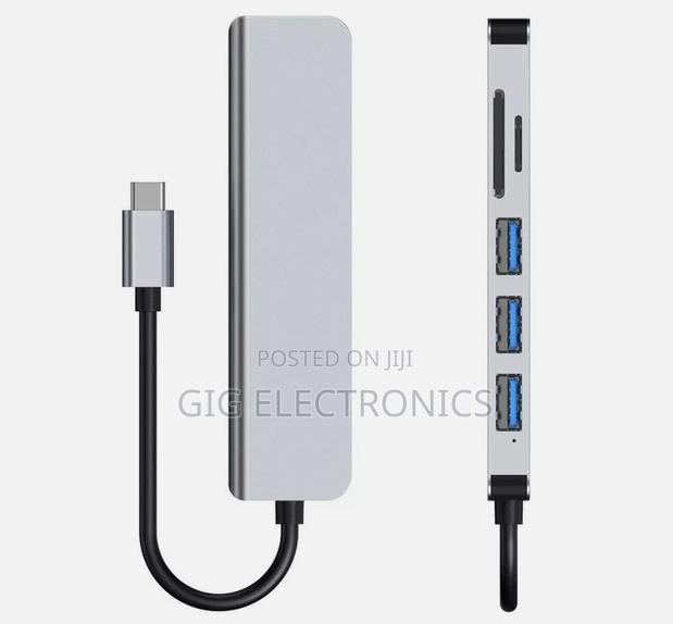6 in 1 Multi-Port Usb C Hub Docking Station Supported · Photo 5