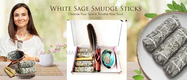 White Sage Kits With Palo Santo, Abalone and Stand · Photo 3