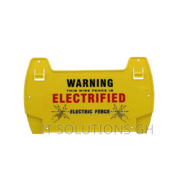 Electric Fence Warning Sign · Photo 2