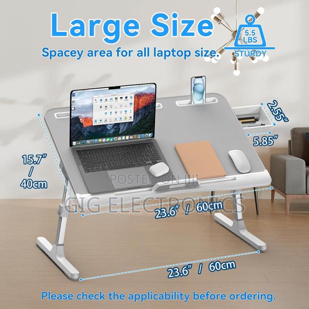 Laptop Bed Desk - Adjustable Computer Bed Table · Photo 4