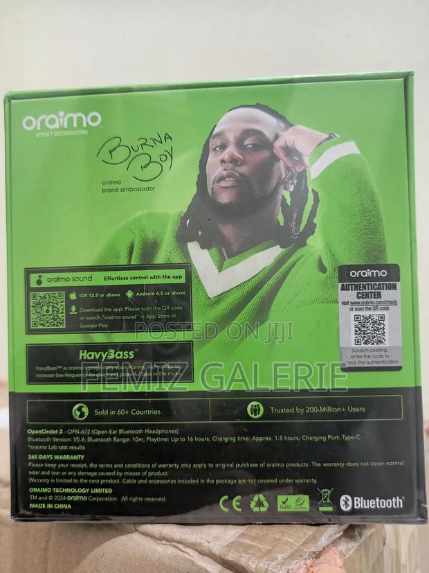 Oraimo Opencirclet 2 Ipx5 Steps Tracking Open-Ear Headphones · Photo 2