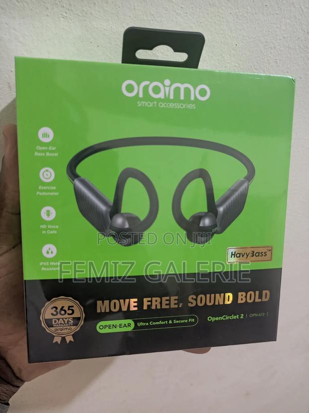 Oraimo Opencirclet 2 Ipx5 Steps Tracking Open-Ear Headphones · Photo 3