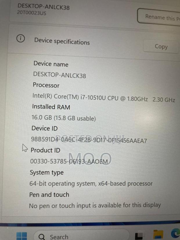 Laptop Lenovo ThinkPad T14s G4 16GB Intel Core i7 SSD 256GB · Photo 5