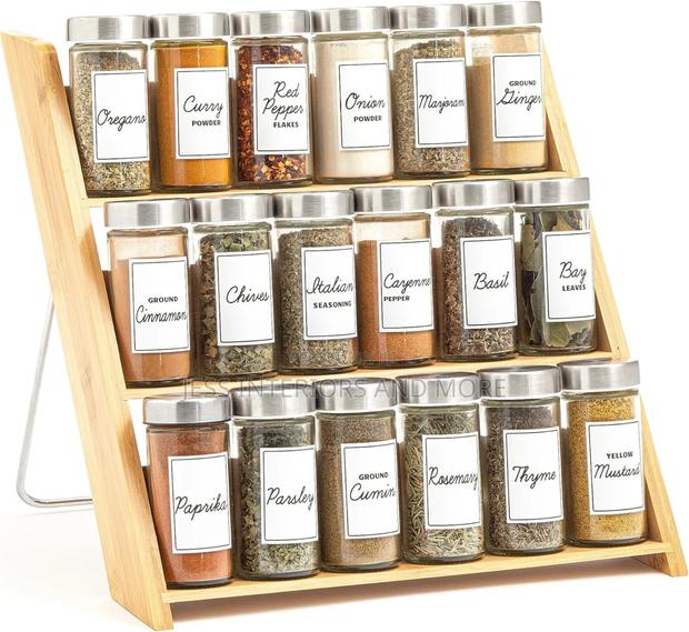 18 Jar Counter Top Spice Organiser Filled With Spice · Photo 1